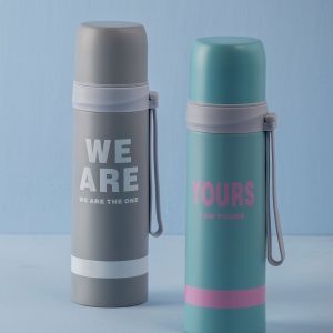 Mint thermos with print