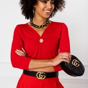 Red Penny Blouse