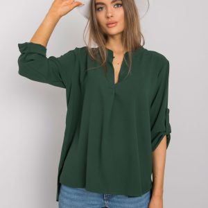 Dark green Portland oversized blouse