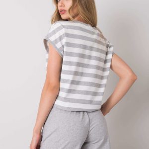 Grey and white casual set Elsa RUE PARIS