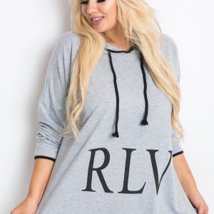 Gray plus size sweatshirt Skip