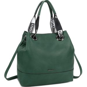 Green urban bag made of eco leather LUIGISANTO