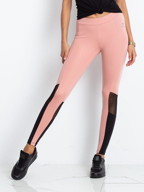 TOMMY LIFE Dirty Pink Sports Leggings