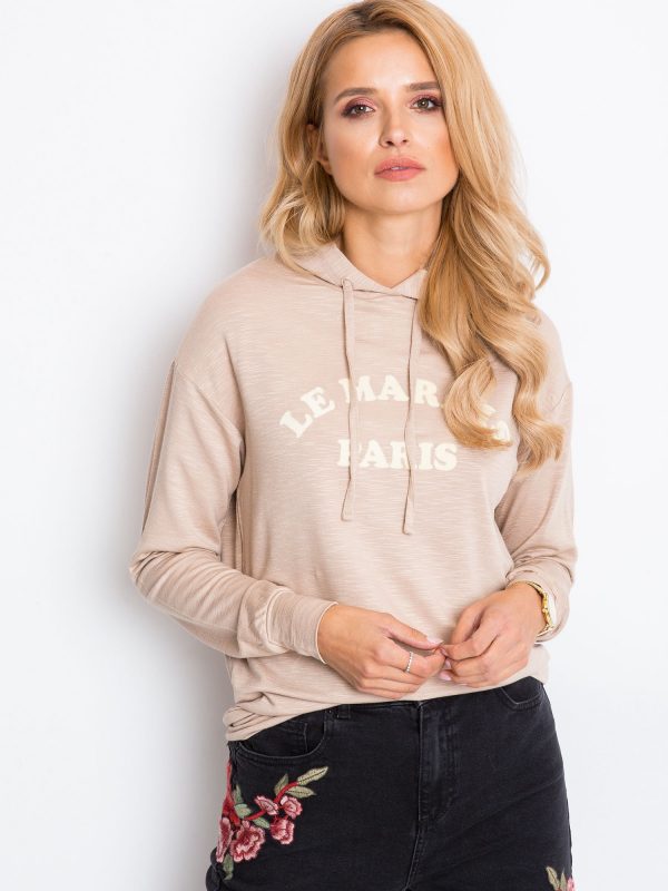 RUE PARIS Beige sweatshirt Paris