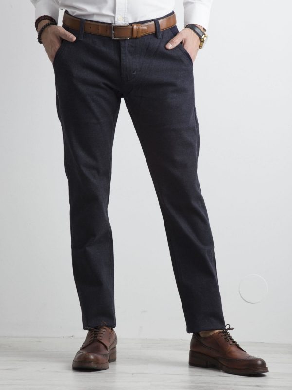 Navy blue trousers regular