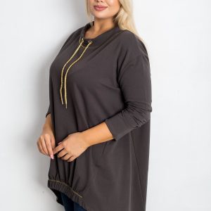 Khaki tunic plus size Shannie