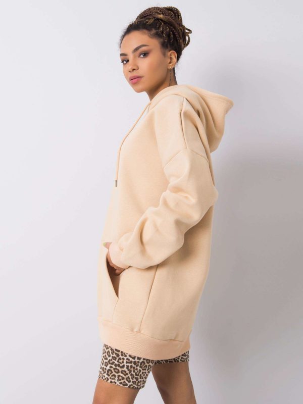 Beige kangaroo sweatshirt Courtney RUE PARIS