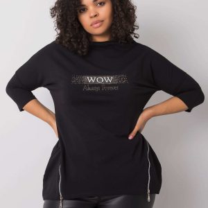 Black blouse for women Cintia