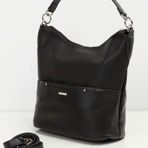 Black Soft Shoulder Bag