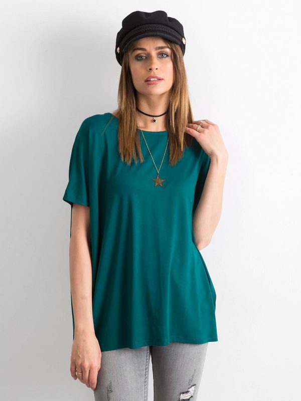 Dark green Oversize blouse