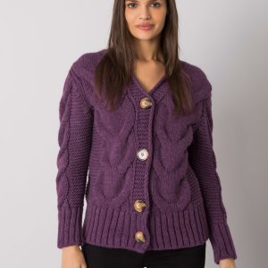 Purple Button Sweater Louissine RUE PARIS