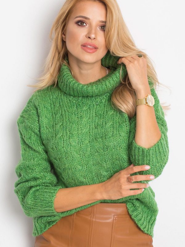 RUE PARIS Heavenly green sweater