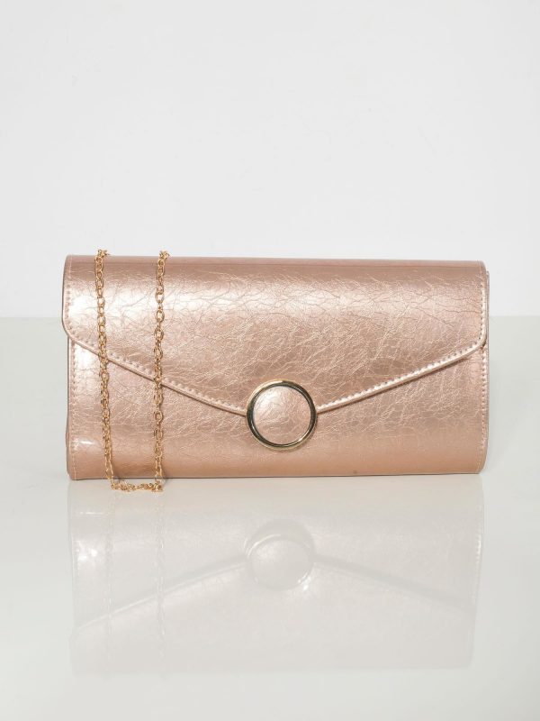 Dirty pink clutch bag