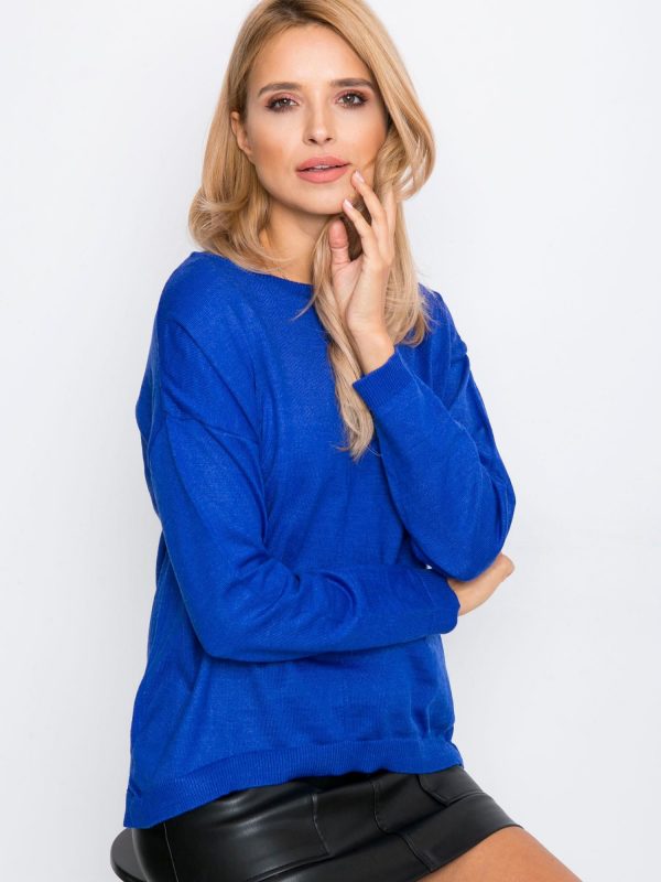 RUE PARIS Cobalt Sweater Omega