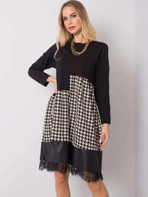 Black-ecru dress Desmondine