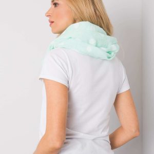 Peppermint scarf with peas