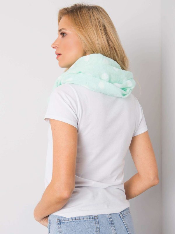 Peppermint scarf with peas