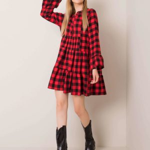 Red and black Stella dress