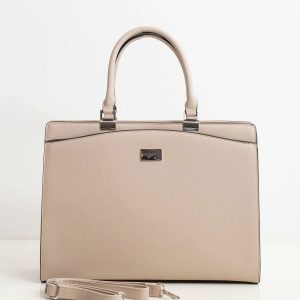 Beige saffiano bag