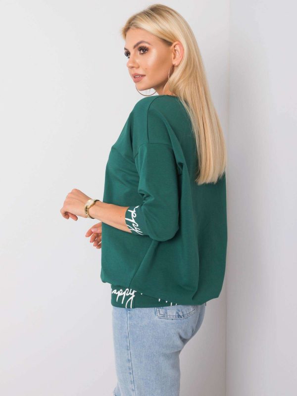 Dark green Charliza sweatshirt