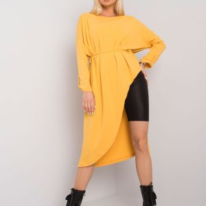 Yellow cotton oversize tunic Brenda