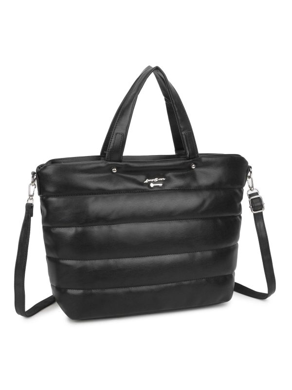 LUIGISANTO Black Quilted Shoulder Bag