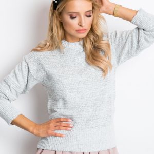 RUE PARIS Gray Sweater Azure