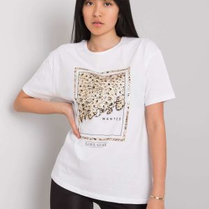 White T-shirt with print Mary