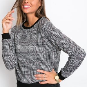 RUE PARIS Black/Grey Motive Sweatshirt