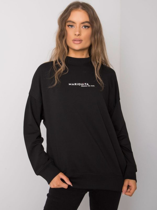 Black sweatshirt with print Carissa