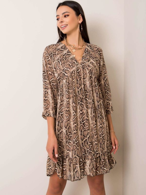 Black and beige dress Maricella