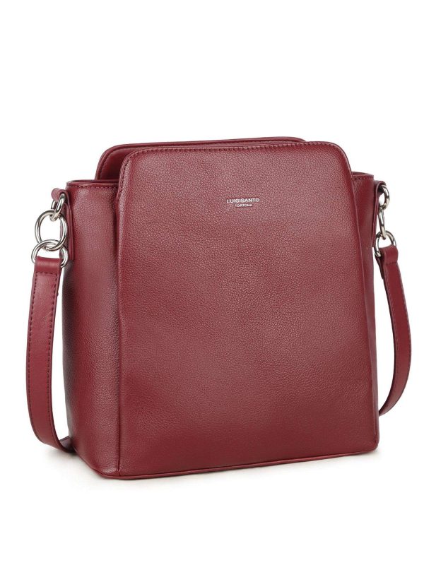 Maroon women's bag LUIGISANTO