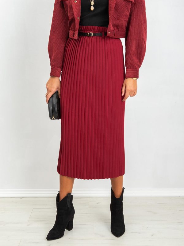 RUE PARIS Burgundy skirt Tammy