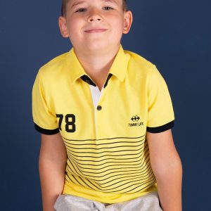 TOMMY LIFE Yellow Boy's Polo Shirt