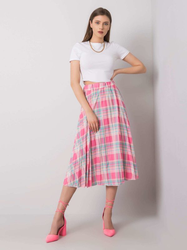 Quinn Pink Pleated Skirt