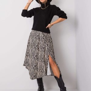 Black-ecru skirt Corie RUE PARIS