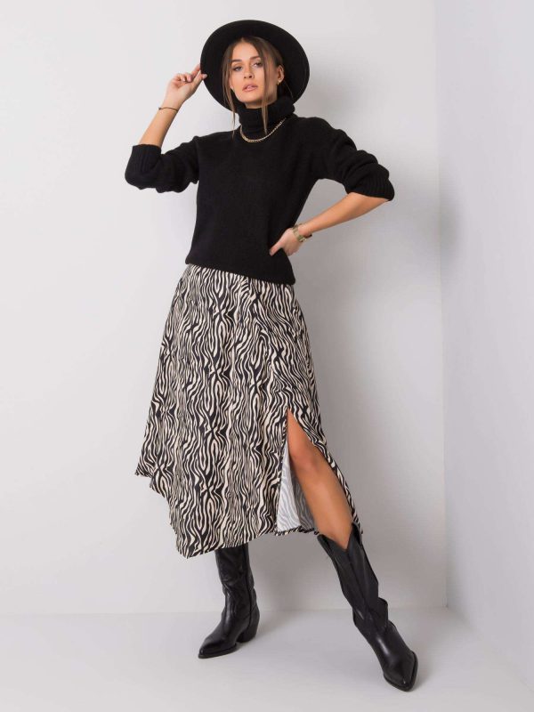 Black-ecru skirt Corie RUE PARIS