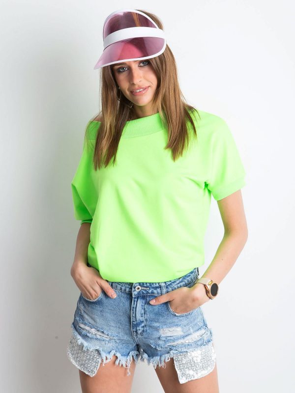 Fluo green blouse Lemontree