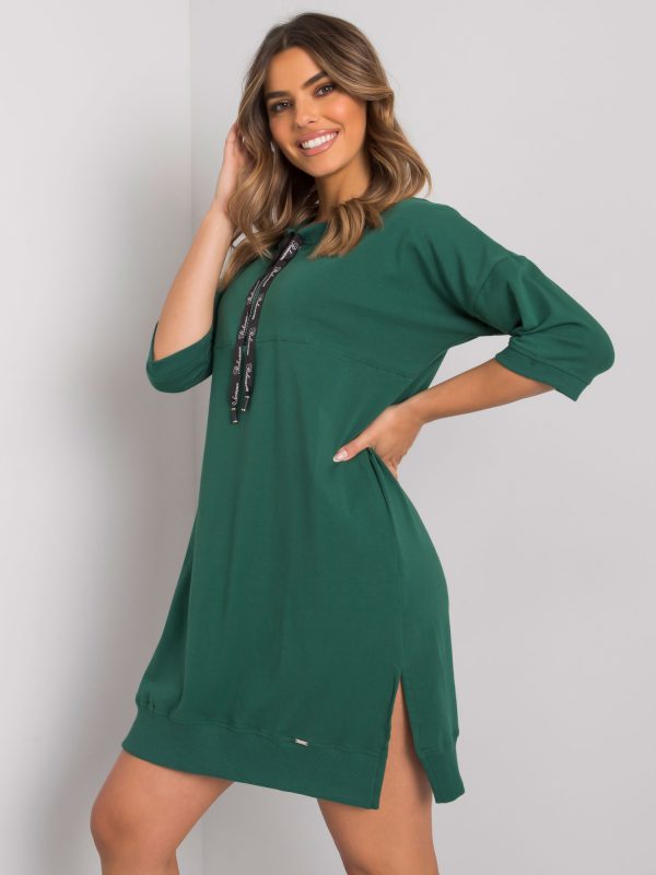 Dark Green Earnestine Casual Dress