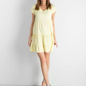 Light Yellow Loose Dress