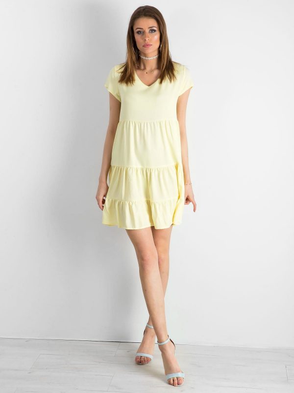 Light Yellow Loose Dress