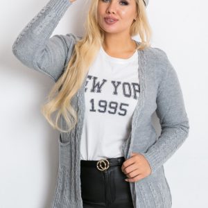 Gray plus size sweater Vibe