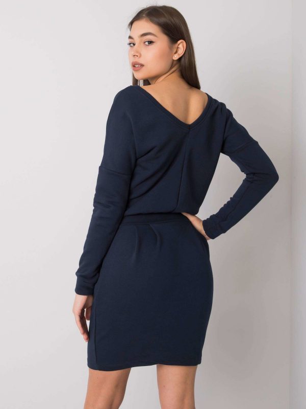 Navy blue dress Kloe RUE PARIS