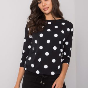 Riverton RUE PARIS black and white blouse