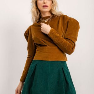 BSL Dark Green Corduroy Skirt