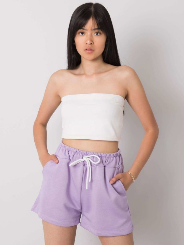 Reya RUE PARIS light purple casual shorts