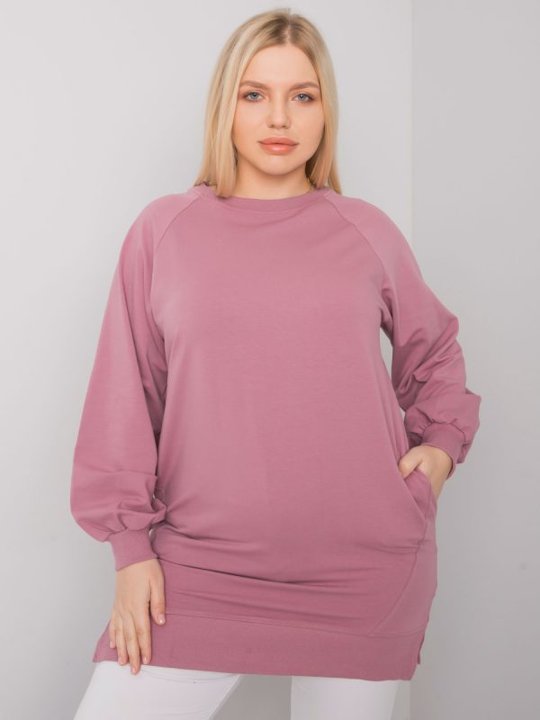 Dirty pink smooth plus size sweatshirt Toledo