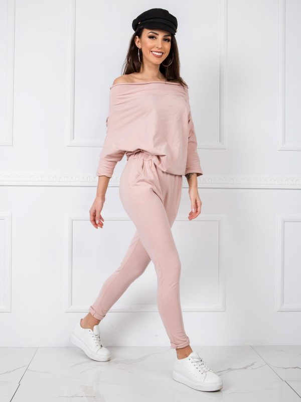 Chrissy Pale Pink Jumpsuit