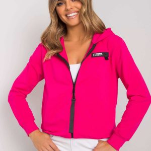 Anhelina Fuchsia Zipper Sweatshirt