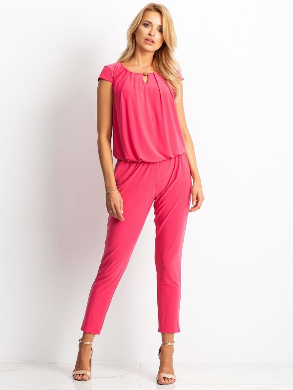 Coral Cheers Jumpsuit